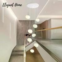ราคา 【Elegant Home】โคมไฟตกแต่ง โคมไฟระย้า โคมไฟแขวน โคมไฟบันได โคมไฟเพดาน สำหรับตกแต่งบ้านและร้านค้า (1733898204960360226)
