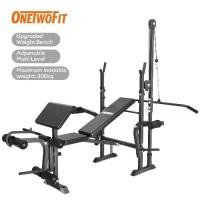 ราคา OneTwoFit มานั่งยกน้ำหนัก Multifunctional ม้านั่งยกน้ำหนักดัมเบล ปรับได้ 6 ระดับ ดัมเบล Bench เครื่องออกกำลังกาย Home Gym รับน้ำหนักได้ 300KG (1732852569050940857)