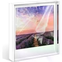 ราคา WINKINE Polaroid Frame - Acrylic Picture Frame for Polaroid i-Type/600/SX-70 Film, 4.2'' x 3.5'' Photo Display Instax Film Display for Countertop, Tabletop (1733715752384496940)