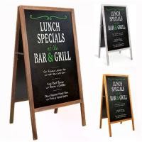 ราคา แมกเนติก กระดานดำ A-Frame ขนาดใหญ่ งานแต่งงาน ป้ายเมนูร้านกาแฟ 100x50cmกระดานฟลิปชาร์ท Flipchart พับเก็บได้Blackboard (1732829868658493126)