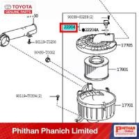 ราคา มาตรวัดการไหลของอากาศ แอร์โฟร์ โตโยต้า METER SUB-ASSY INTA AIR FLOW SENSOR TOYOTA 22204-0C020 17-03 (1733608211860456766)