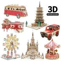 ราคา 2026 เรือไม้ DIY แบบประกอบ 3D ปริศนา งานฝีมือเด็ก การเรียนรู้การเป็นผู้ประกอบการ ของเล่นบล็อกสร้าง (1733993287437485354)
