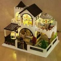ราคา [พร้อมส่ง] บ้านตุ๊กตา DIY ✨ ปราสาท Dream castle มีฝาครอบกันฝุ่น Miniature Dollhouse K-011 โมเดลบ้านจิ๋ว (1733891574643328995)