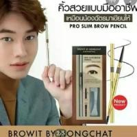 ราคา [ส่งฟรี] [คิ้วสวยเฉียบ 6 มิติ] Browit Pro Slim Brow Pencil ดินสอเขียนคิ้วน้องฉัตร 0.6g (1732889199203550234)