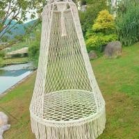 ราคา แบรนด์ Bohemian Hand Woven Tassel Hanging Chair สำหรับ Indoor และ Outdoor Swing Hammock สำหรับ Courtyard Garden และ Patio ให้ความสะดวกสบายในการนั่ง ชิงช้า แขวน (1733559723477599443)