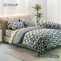 ราคา [Tiktok] Tulip Model Tulip Delight Printed Pattern Dl128 in a Blue-Cream Tone in a Style That Is Unique to You. Bedding Sets, Bed Sheets, forter Blankets (1734102035358582292)