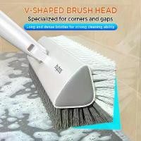 ราคา Joybos 52.4inch Heavy-Duty Double-Sided Floor Scrubbing Brush with V-Shaped Triangle Head - Hard Bristles for Deep Cleaning of Corners, Crevs, Patios, Bathrooms, Kitchens, and Ti (1733803656359872161)