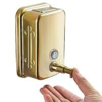 ราคา Biggers Bathroom Soap Dispenser Stainless Steel Gold Wall Mounted Soap Dispenser 500ml 800ml (1733786662847874087)