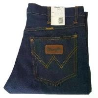 ราคา Men's Jeans, Dark Denim, Straight Cut. Beautiful Genuine Chicken Leather Fabric on the Front. Jeans Wrangler Fashion Style, Ready to Ship. แนะนำ (1733882180137944459)