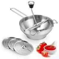ราคา ที่บดมะเขือเทศ กระเทียม แบบมือหมุน เครื่องบดอาหาร บดมันฝรั่ง Food grinder (1734225373674702054)