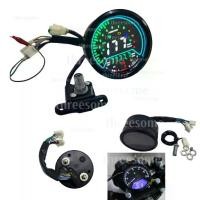 ราคา Motorcycle RPM Speed Speedometer Moto Digital Instrument Panel Voltage Meter Oil Level Gauge For Cafe Racer (1734355867520632618)