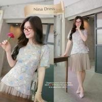ราคา "Romi"Oil" Nina Dress (Light Brown) K231 ชุดเดรสสีน้ำตาลอ่อน (กระโปรงพลีทมีเข็มขัด) (1734319667324552401)