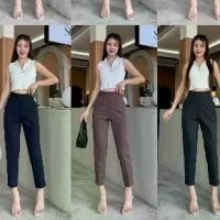 ราคา B0044 Beer&Oil กางเกงขายาวเอวสูง 8ส่วนข้างผ้าโรเชฟ งานซิปข้าง มีกระเป๋า2ข้างใช้งานได้จริง (1734336335646787470)