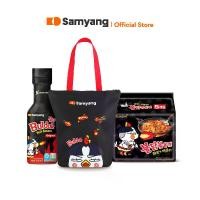 ราคา จัดส่งทันที. Samyang Special Pack แถมฟรี! กระเป๋าซัมยัง | Pack5 Buldak Hot Chicken Ramen (700g.) + Samyang Buldak Hot Sauce Original (200g.) (1732586665199699400)