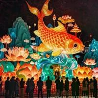 ราคา 20252026 Spring Festival Glowing Fish Lantern Ancient Style Goldfish Carp Handmade Lantern Mall Scenic Spot Check-in Photo Hanging Decoration (1733865952638960745)