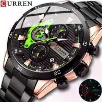 ราคา นาฬิกาผู้ชาย, แบรนด์หรูชั้นนำ CURREN, การเคลื่อนไหวควอทซ์, สไตล์สปอร์ต, กันน้ำ, พร้อมคุณสมบัติโครโนกราฟและวันที่, เหมาะสำหรับผู้ชาย, นาฬิกาข้อมือ, Jam Tangan Lelaki (1731353937053452839)
