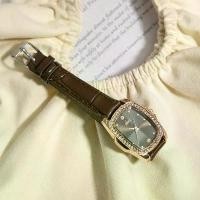 ราคา นาฬิกาลำลองสำหรับผู้หญิง นาฬิกาสายหนัง นาฬิกาควอทซ์สี่เหลี่ยม นาฬิกาข้อมือหน้าปัดสี่เหลี่ยมคลาสสิก แฟชั่น jam tangan perempuan (1729808609043843216)