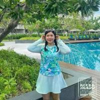 ราคา New! MABB - Green Leaf Swimwear ชุดว่ายน้ำแขนยาว กระโปรงกางเกง เซ็ต3ชิ้น ชุดว่ายน้ำสาวอวบ มีไซส์ใหญ่ (1734156728099833545)