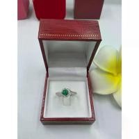 ราคา COD. Green Agate Ring ( Gemstone), 925 Sterling Silver, White Gold Plated. Fashion accessories #อย่าน้อยใจตัวเอง (1734365617717150806)