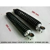 ราคา REAR SHOCK "BLACK" SPRING (285 mm) For HONDA DAX CHALY CF50 CF70 ST50 ST70 // โช๊คหลัง สปริงดำ กระบอกชุบ (1734293522737956600)
