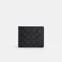 ราคา Coach CW380 3-In-1 Wallet In Signature Canvas (CQ/BK) กระเป๋าสตางค์ผู้ชาย สี Charcoal/Black (1733339024552265417)