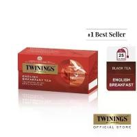 ราคา COD ทไวนิงส์ ชาสีอำพันสว่าง อิงลิช เบรกฟาสต์ ชนิดซอง 2 กรัม แพ็ค 25 ซอง Twinings English Breakfast Tea 2 g. Pack 25 Tea Bags (1734148255855838420)