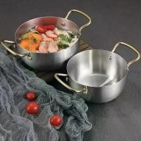 ราคา Korean Style Stainless Steel Ramen Pot Household Soup Pot for Cooking Instant Noodles Creative Instant Noodle Pot Double Ear Induction Cooker Small Cooking Pot (1733506781914039513)