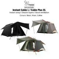 ราคา Vidalido Instant Cabin Tent Size L and XL Automatic Tent Large Capacity 4-5 People Easy Setup in Just 5 Minutes (1733227499924850009)