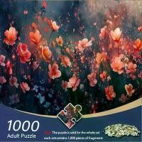ราคา Smart Watch Set of 1000 Magical Flower Field Puzzles - Vivid Abstract Art of Red, Orange, and Pink Flowers, Challenging DIY Game, Suitable for Adults and Families, Improves Hand- (1734086912044467771)