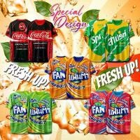 ราคา เสื้อยืดกีฬา มาใหม่ ออกแบบมาเป็นพิเศษสำหรับ Coca-Cola, Fanta, Orange, Red, Green และ Sprite (1732843067001112402)