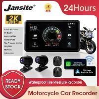 ราคา Jansite เครื่องนำทางมอเตอร์ไซค์ไร้สาย ขนาด 5 นิ้ว รองรับ Apple CarPlay และ Bluetooth คู่ พร้อมกล้องติดรถยนต์ (DVR) ระบบนำทาง GPS แบบพกพา รองรับ Android Auto กันน้ำระดับ IPX7 (1734146818520090313)