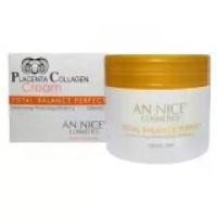 ราคา [COD] [Tiktok]An Nice' Placenta Collagen Cream total balance perfect 100 ml. (1734014986354656442)