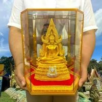 ราคา Certified productsชุดพระพุทธชินราช พระคู่บ้านคู่เมือง สีน้ำทอง หน้าตัก 3 นิ้ว เนื้อเรซิ่น พร้อมตู้กระจกสามารถนำไปเป็นของขวัญในวาระโอกาสสำคัญได้ (1732793876275496908)