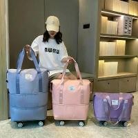 ราคา Travel Luggage with Wheels Freedom of Choice - Waterproof Expandable Luggage for Students and Pregnant Mothers Dry-wet separation system (1733207046507824429)
