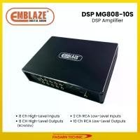 ราคา (ติดตั้งฟรี) EMBLAZE DSP MG808-10S dspแอมป์เครื่องเสียงรถยนต์ 8Ch High Level Outputs, 10ch Low level, DSP amplifier (1732631137972159578)