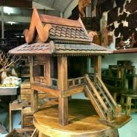 ราคา [เก็บเงินปลายทาง] Thai House Golden Wooden Teak Shrine ศาลพระภูมิไม้สัก บ้านทรงไทย ศาลเล็กศาลใหญ่ ศาลพระภูมิ บ้านเรือนไทยไม้สักทอง ศาลไม้ ศาลเจ้าที่ โมเดลเรือนไทย ศาลตา (1733639344307733852)
