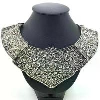 ราคา Thai jewelry คอเงินโบราณ โบราณ ดอกไม้อีสานครอง ล้านนาไทยสร้อยคอ (1734264576161580501)