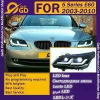 ราคา การเปลี่ยนประกอบโคมไฟหน้า, เหมาะสำหรับ BMW 3 Series E90 2005-2012, ไฟวิ่งกลางวันสองรูป LED Projecter, ไฟหน้า (1733108105739732191)