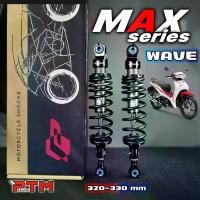 ราคา [COD] [tiktok]Profender MAX Series โช๊คหลัง 320-330mm. WAVE สปริงดำ โช๊คหลัง เวฟ 110 / 110i / 125 / 125i (1733473686770517370)