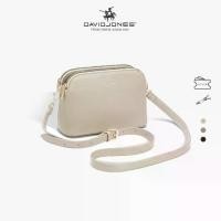ราคา 【ของแท้ 100%】 ♖David Jones Paris 2025 Spring Summer New Collection Designer Women Crossbody Bags หนัง pu หญิง กระเป๋านุ่มและนุ่ม➳ (1734141253498864957)