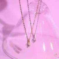 ราคา PAN earrings Pristine สร้อยเงินแท้ เพชร CZ. เม็ดเดี่ยว จี้เล่นแสง เรียบหรู ของขวัญ N0333/N0334 (1734232208007595666)