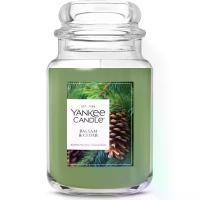 ราคา Yankee Candle Balsam & Cedar, Holiday Scented Candle, 22oz Large Jar with up to 150 Hour Burn Time, Giftable (1733732267174298924)