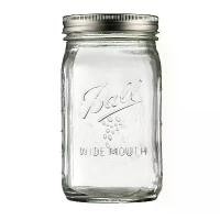 ราคา COD พร้อมส่ง32 oz wide mouth ลูกบอลกว้าง 32 ozโหลแก้วmason jar Ball Mason 946ml American Mason Jar แก้ว Jar ปิดผนึกโปร่งใส Scale Jar Overnight Oatmeal Cup Milkshake DrinkTikTok (1732968648683652810)