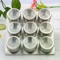ราคา Design Sense Creative Magnetic Dustproof Visible Stainless Steel Seasoning Jar Spice Seasoning Bottle Seasoning Box Outdoor BBQ Six Flavor 12 Set 2026 New Model Kitchen Helper (1734002094833828976)