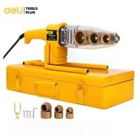 ราคา Deli ชุดเครื่องมือเชื่อมท่อพลาสติก เครื่องเชื่อมท่อ PPR ,PE ,PB พร้อมหัวเชื่อม 20-32 mm Tube Welding Machine (1733579527055180887)