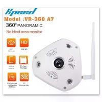 ราคา กล้องวงจรปิดไร้สาย IP Camera SPEED Panoramic 2.4MP รุ่น VR-360 A7 #แถม Adapter 12 V. 2 Amp แนะนำ (1734380045603342020)