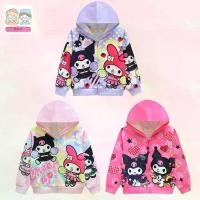 ราคา [จัดส่งทันที] Mc026 Long-Sleeved Jacket with Hood, Cute Cartoon Pattern, for Girls. (1733072553858467584)