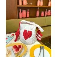 ราคา sreepp - heartie bag กระเป๋าถักทรงถังลายหัวใจ ที่นิยมมากที่สุด (1733812145032103118)