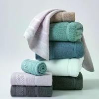 ราคา Bath Towel Set 100% Cotton Household Pure Cotton Towels Face Wash Soft Absorbent Square Towel Large Hand Towel Foot Towel Grid Six-Piece Set (1733737832811627645)