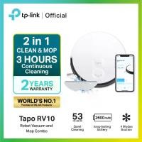 ราคา Tapo RV10 Robot Vacuum & Mop / Tapo RV10 Plus + Smart Auto-Empty Dock หุ่นยนต์ดูดฝุ่น IOT รับประกัน 2 ปี เครื่องดูดฝุ่นอัตโนมัติ เครื่องทำความสะอาดอัจฉริยะ Smart Robot Cleaner (1731022885980441475)